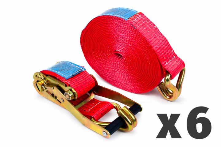 Pas transportowy z napinaczem 5ton 50 mm - promocja na 6 sztuk