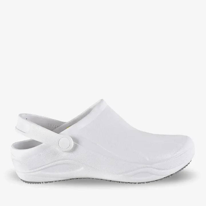 Klapki medyczne Crocsy Smooth OB Białe Safety Jogger