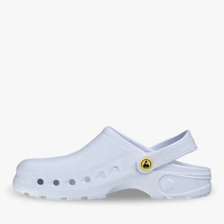 Klapki medyczne Crocsy Sonic OB Białe Safety Jogger
