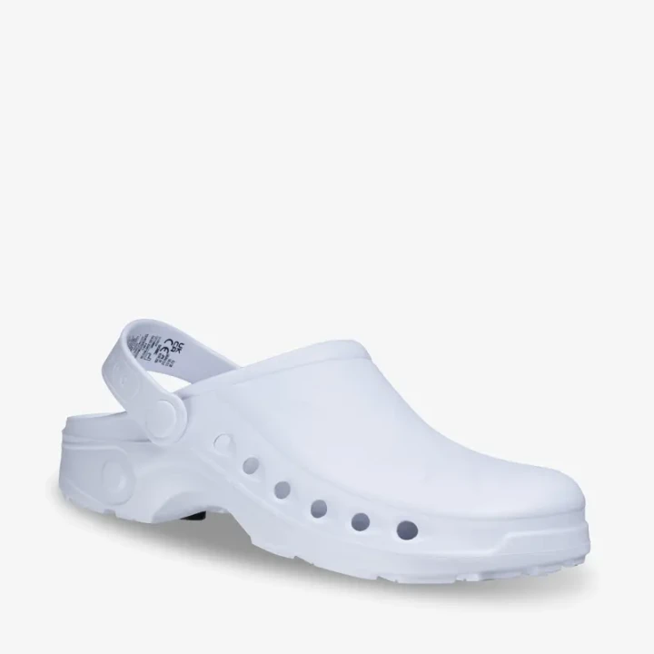 Klapki medyczne Crocsy Sonic OB Białe Safety Jogger