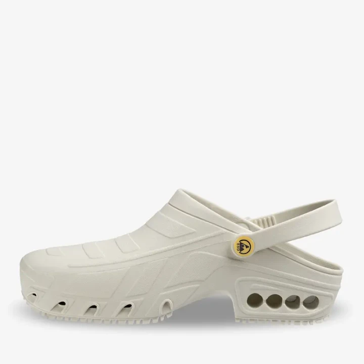Klapki medyczne Crocsy Oxyclog OB Białe Safety Jogger