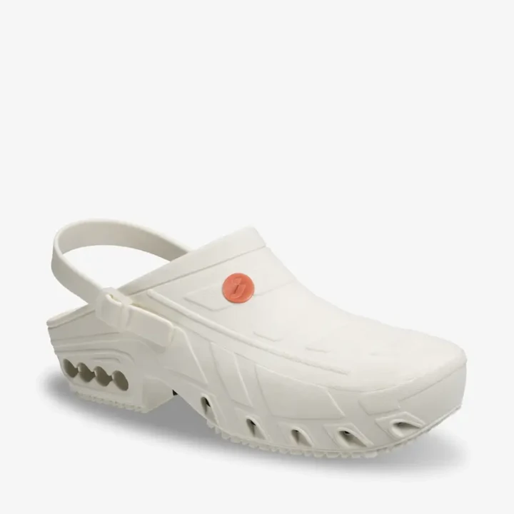 Klapki medyczne Crocsy Oxyclog OB Białe Safety Jogger