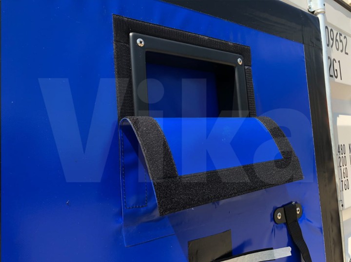 Kurtyna termoizolacyjna okno wentylacyjne na rzep