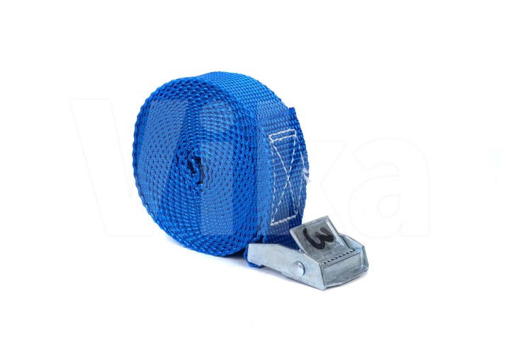 Pas ściągający 25 mm z klamrą  niebieski
