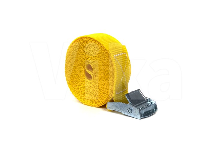 Pas ściągający 25 mm z klamrą żółty