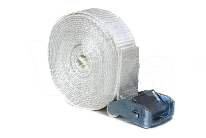 Pas ściągający 35mm z klamrą biały