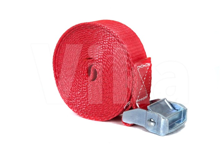 Pas ściągający 35mm z klamrą czerwony