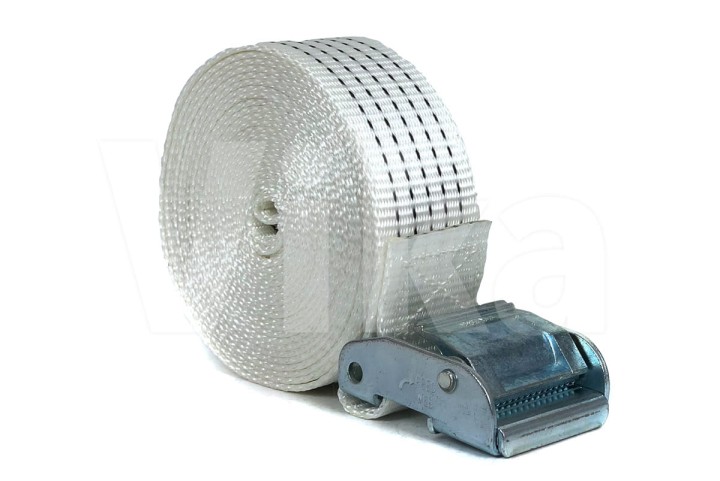 Pas ściągający 50 mm z klamrą biały