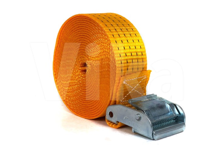 Pas ściągający 50 mm z klamrą żółty