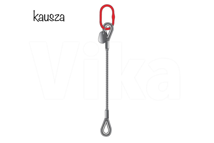 Zawiesie linowe 1-cięgnowe z kauszą