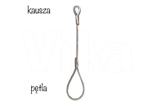Zawiesie linowe 1-cięgnowe kausza \ pętla