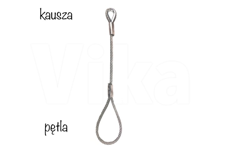 Zawiesie linowe 1-cięgnowe kausza \ pętla