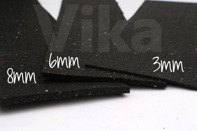 Maty antypoślizgowe - porównanie grubosci