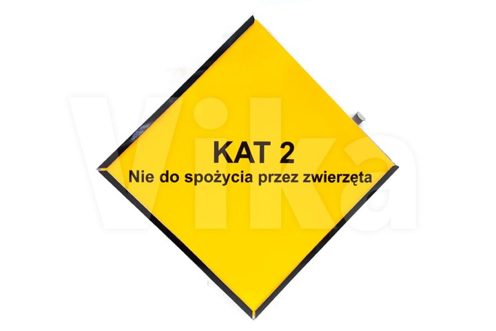 Tablica odpady „KAT 2 - Nie do spożycia przez zwierzęta”