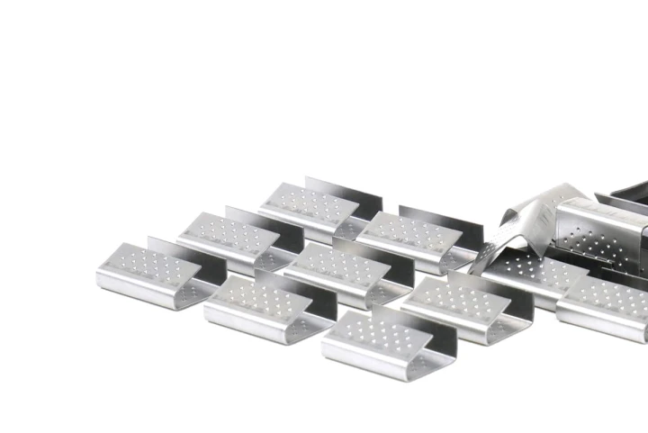 Zapinki metalowe do pakowania paczek i palet do bandowania 19mm - 2000 sztuk