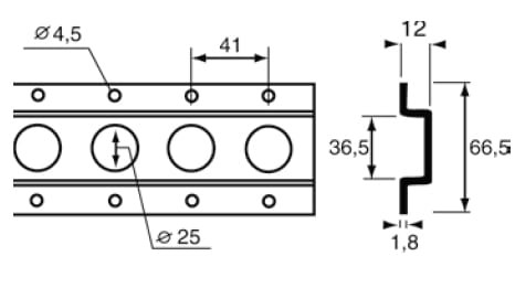 Listwa 1806 - wymiary