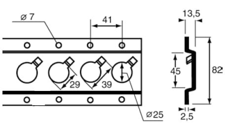 Listwa 1806 - wymiary