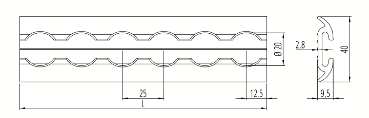 Listwa 5513 - wymiary