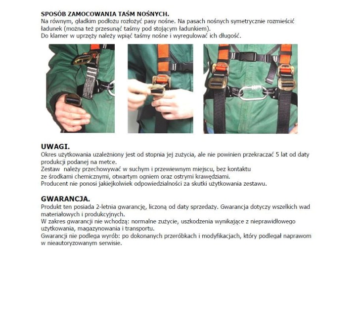 Pasy do przenoszenia mebli - instrukcja obsługi 2