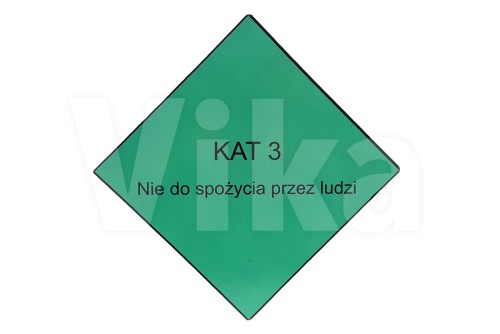 Kat 3 nie do spożycia przez ludzi - tablica informacyjna