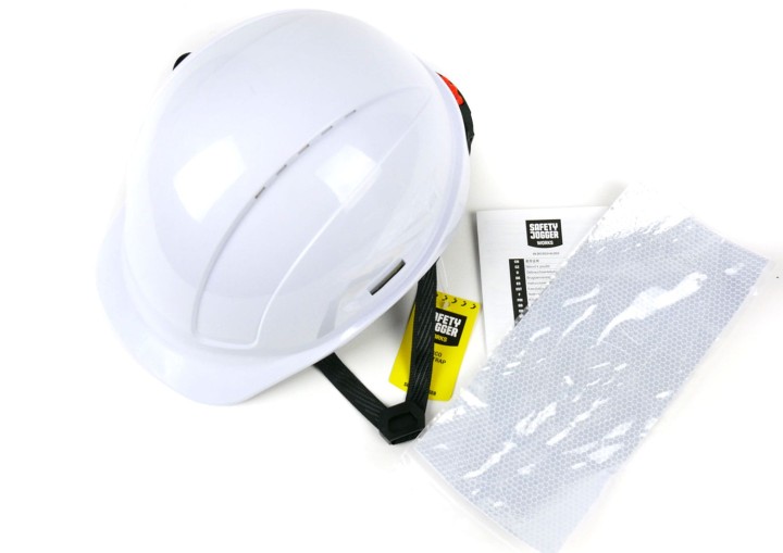 Kask ochronny Ajusco Safety Jogger - naklejki odblaskowe