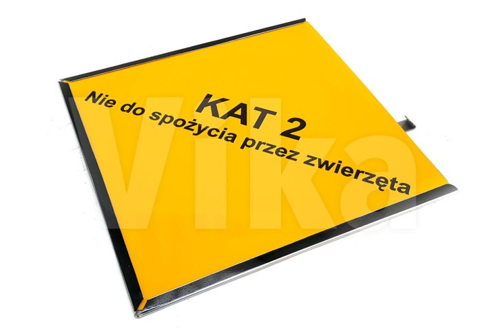 Odpady kat 2 - tablica informacyjna