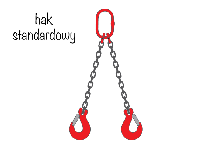 Zawiesie łańcuchowe 2-cięgnowe z hakiem standardowym