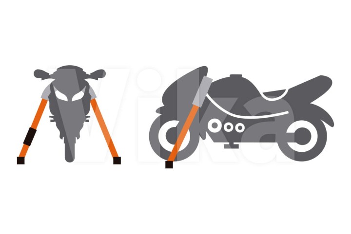 Propozycja mocowania motocykla na lawecie