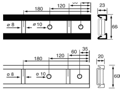 Listwa 3115 PCV - wymiary
