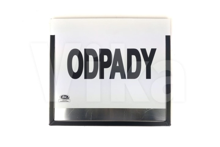 Tablica "ODPADY" 30x40cm - stała z kieszenią