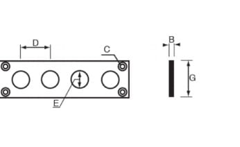 Listwa 3004 - wymiary