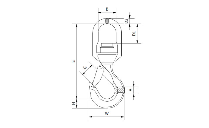 Hak standardowy do łańcucha
